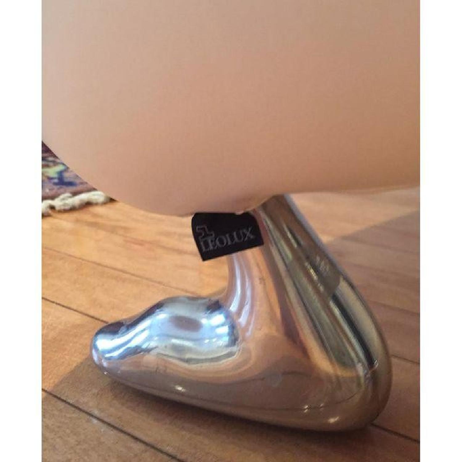 LeoLux White Leather Papageno Chair - image-2