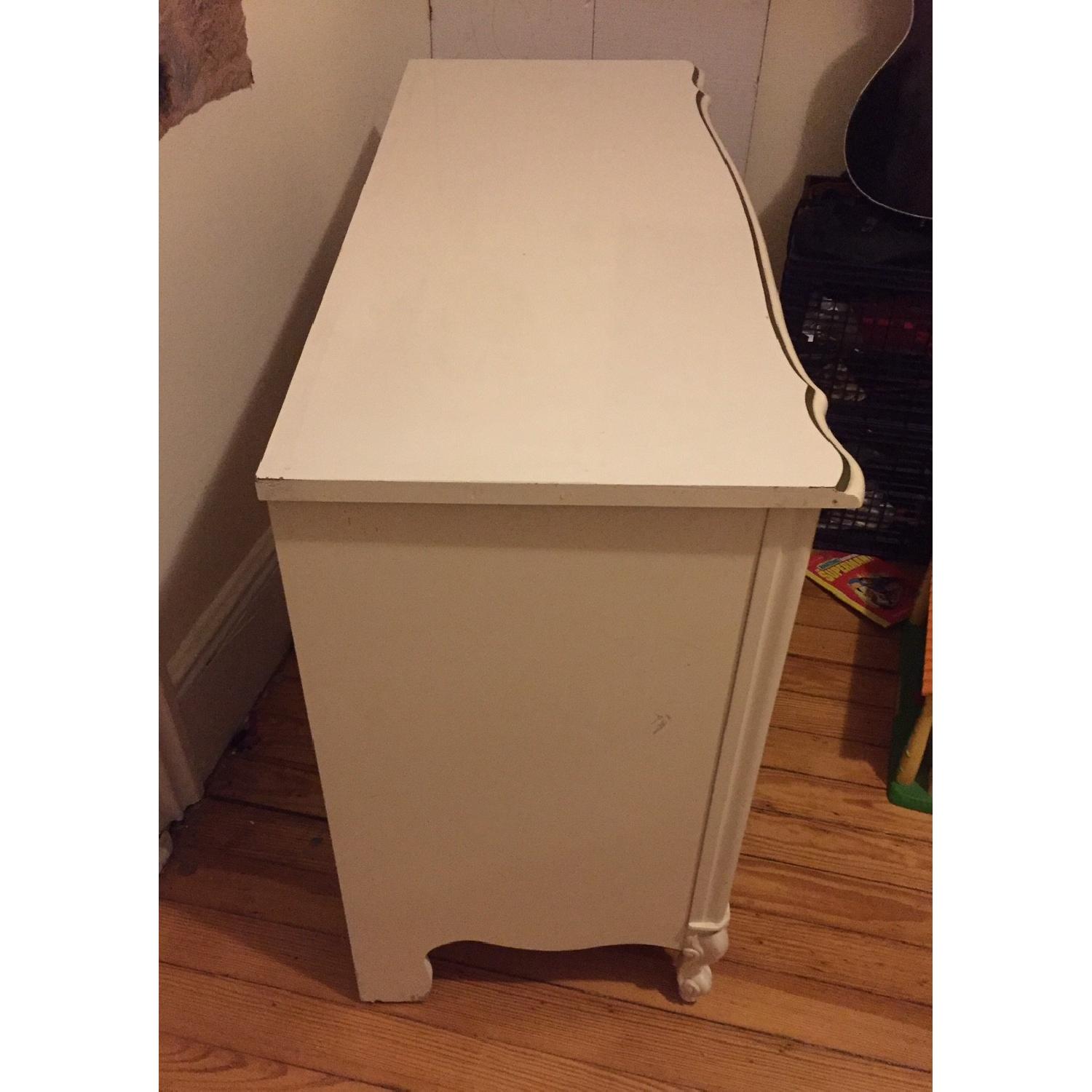 Vintage Shabby Chic Dresser w/ Mirror + Desk - image-5