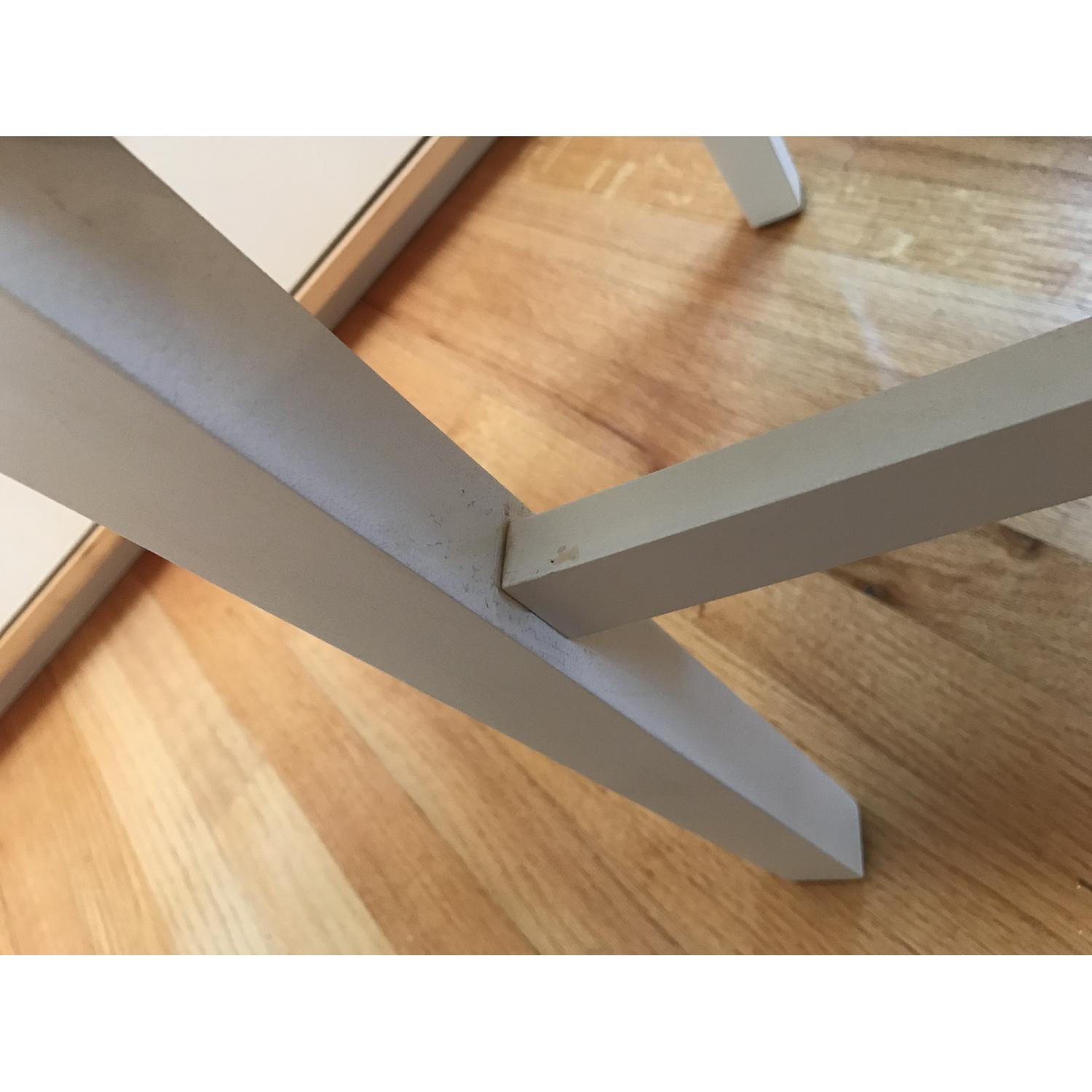 Ikea Nornas Dining Chairs in White/Isunda Gray - image-7