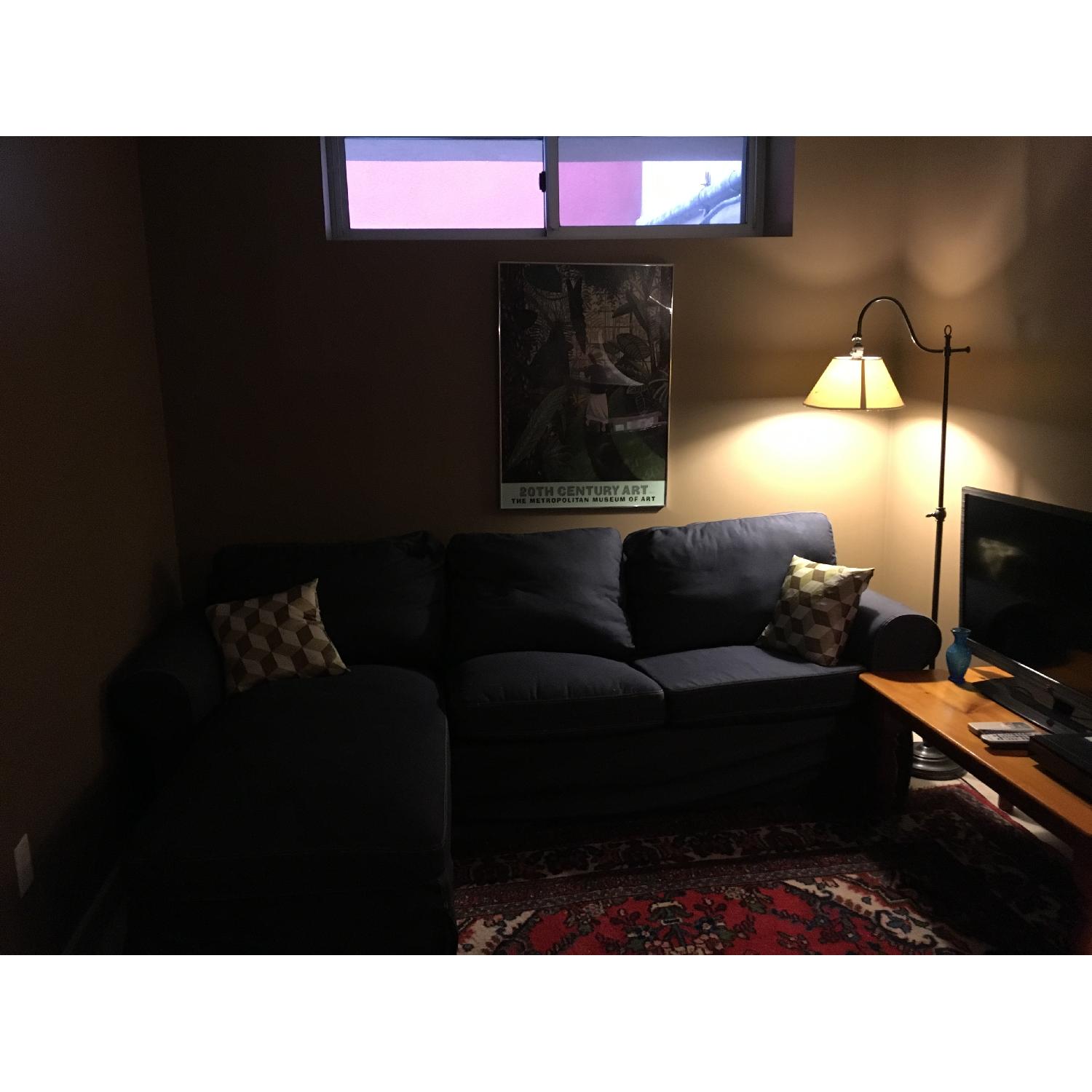 Ikea Ektorp Denim Sectional Sofa - image-3