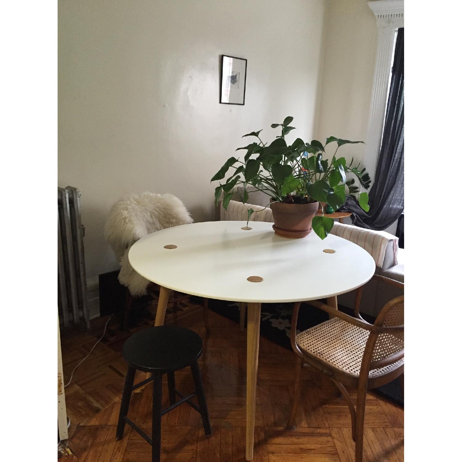 Ikea Trendig Oak & Laminate Round Table - image-3