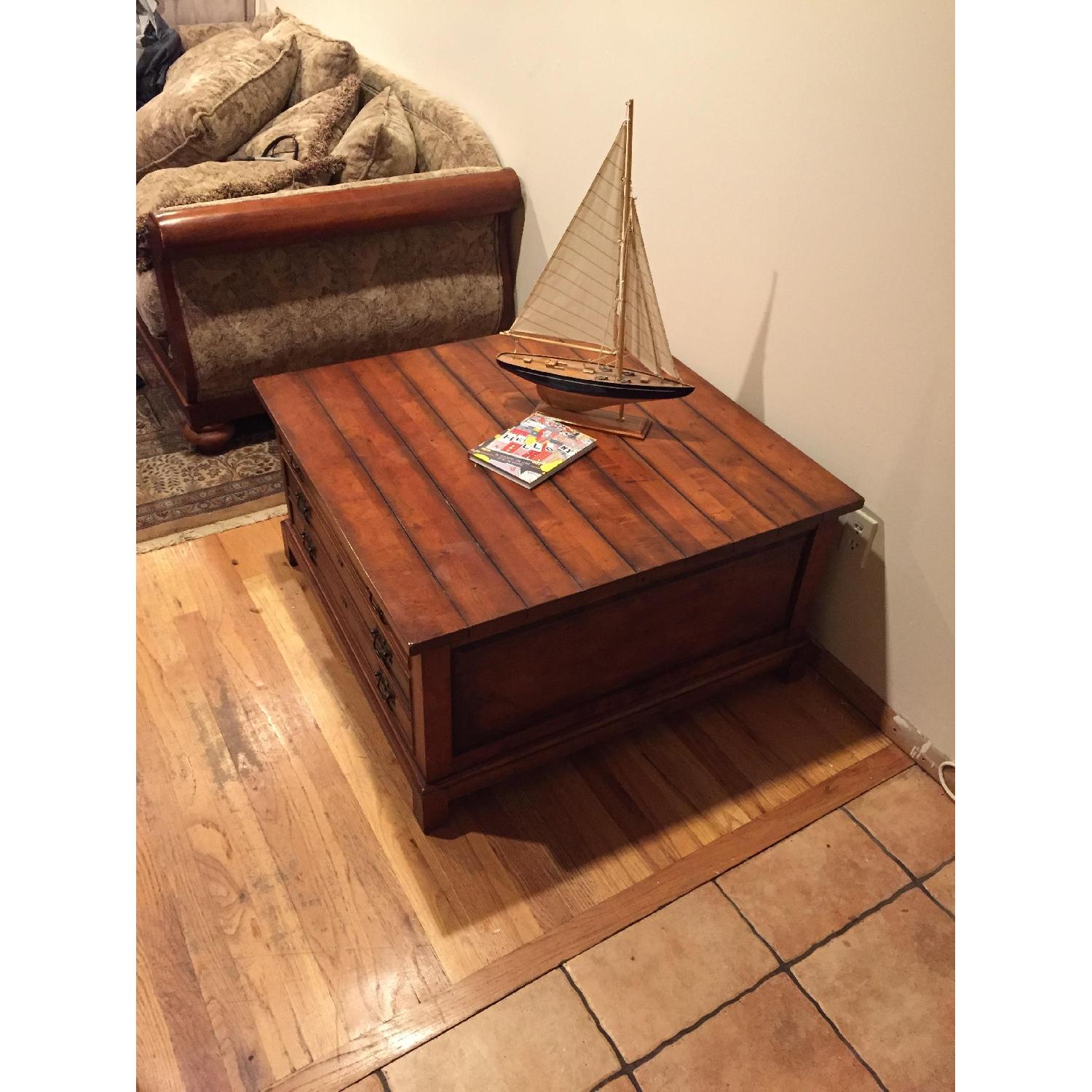 Century Furniture Wooden Coffee Table - image-2