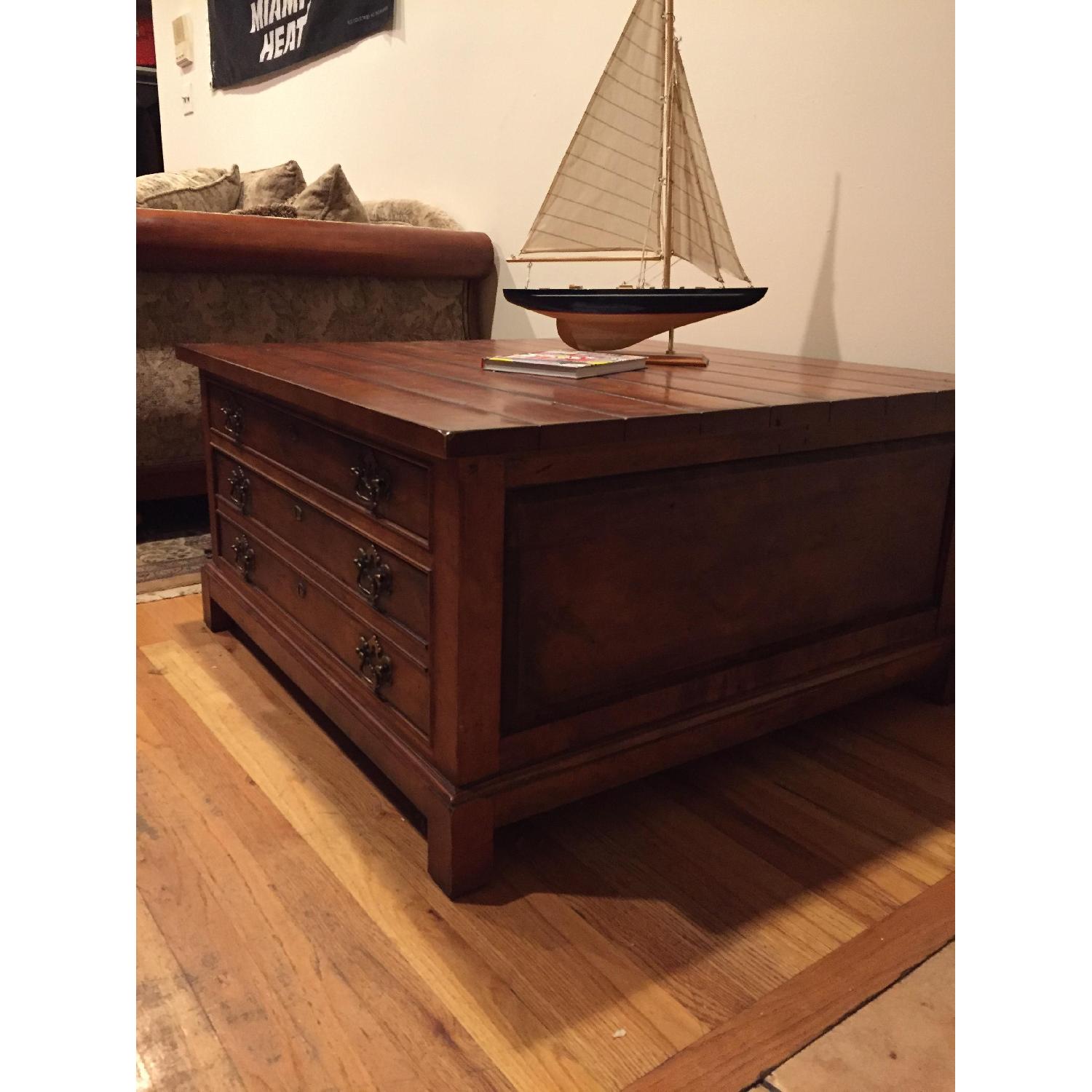 Century Furniture Wooden Coffee Table - image-3