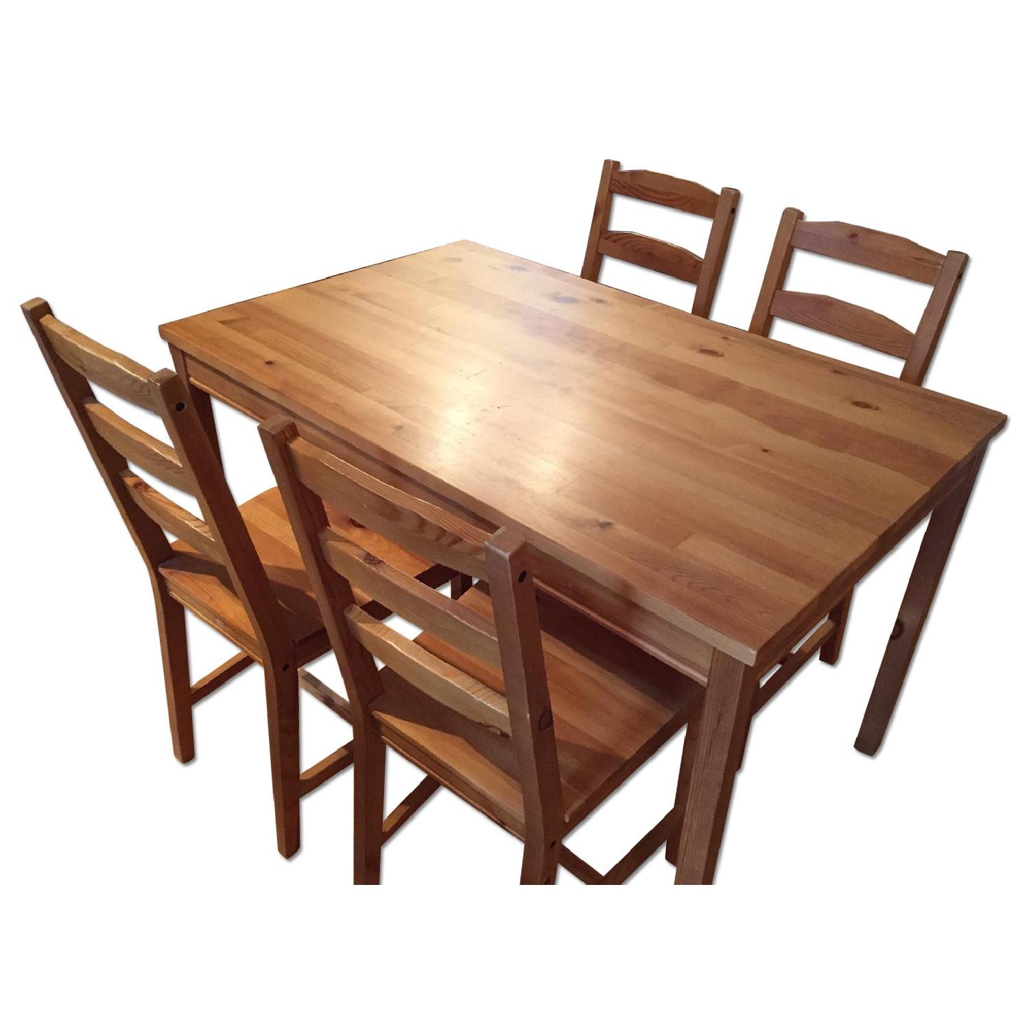 Ikea Jokkmokk Dining Table w/ 4 Chairs AptDeco