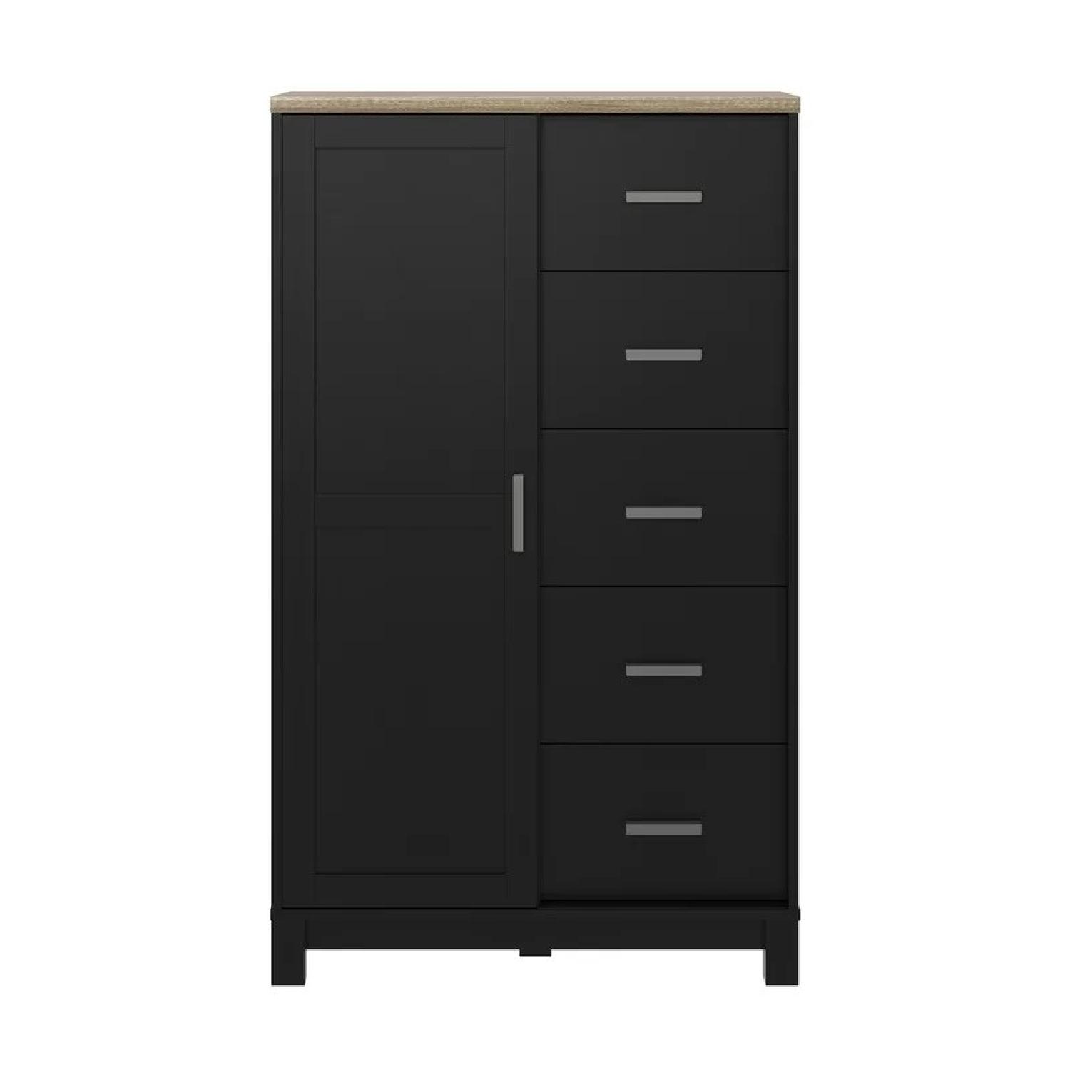 Eberns Designs Demos 5 Drawer Dresser w/ Cabinet Combo - image-0