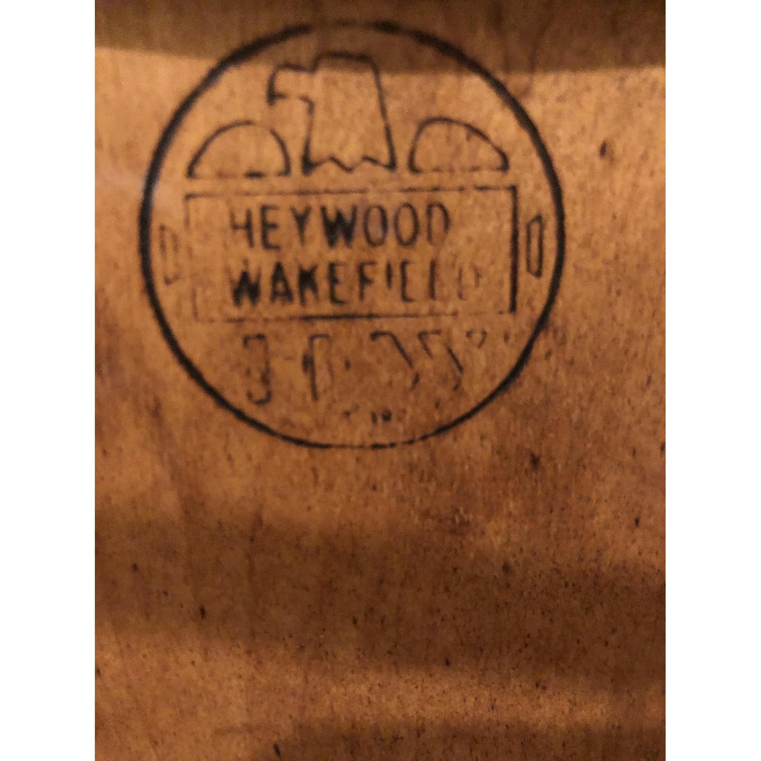 MCM Children's Desk Table w /4 Heywood Wakefield Chairs - image-1