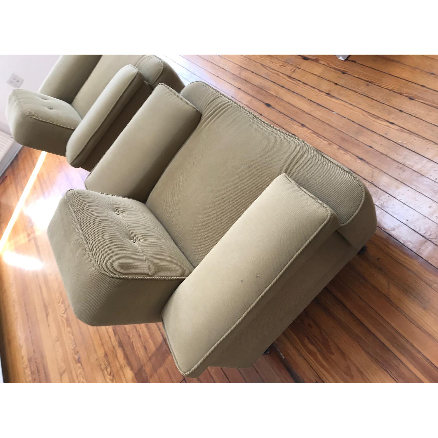 Mid Century Modern Convertible Sofa + 2 Chairs - image-5