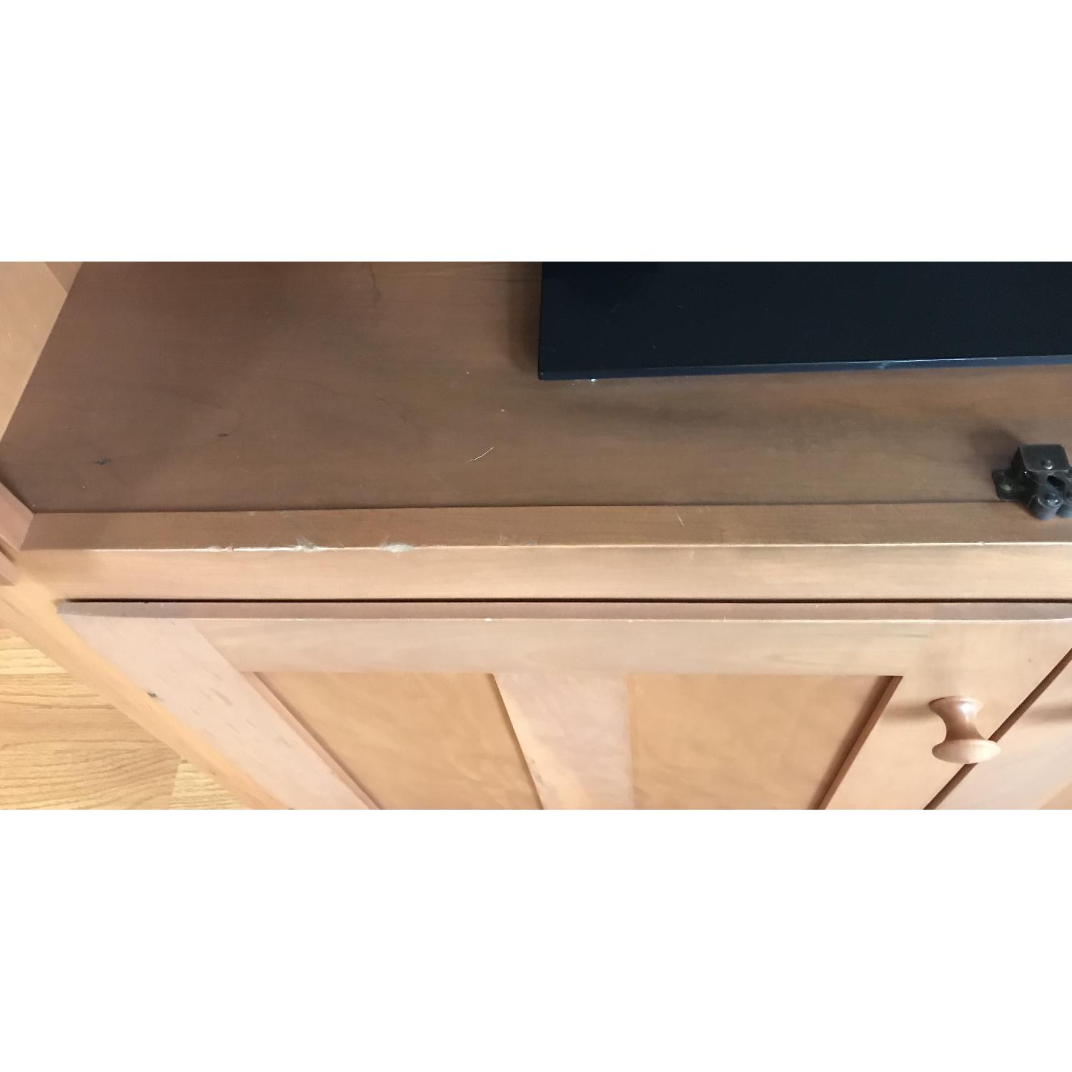 Arhaus Furniture Solid Cherry Entertainment Armoire AptDeco