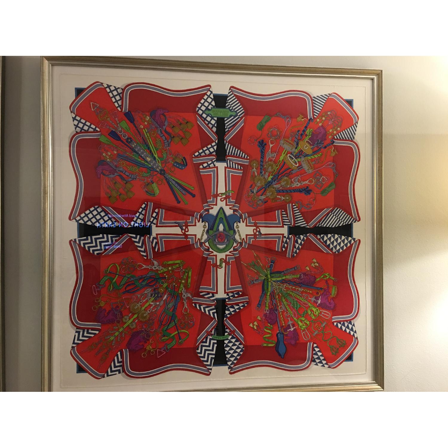 Hermes Framed Scarves Bouquet Sellier - image-4