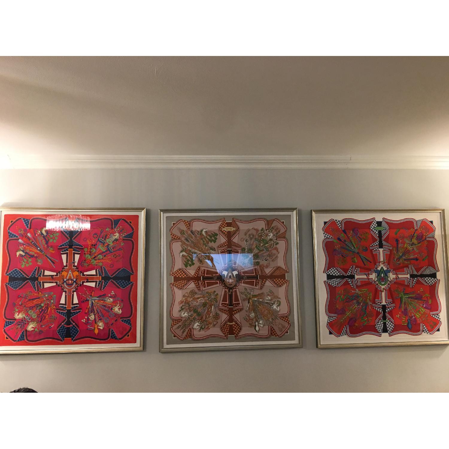 Hermes Framed Scarves Bouquet Sellier - image-5