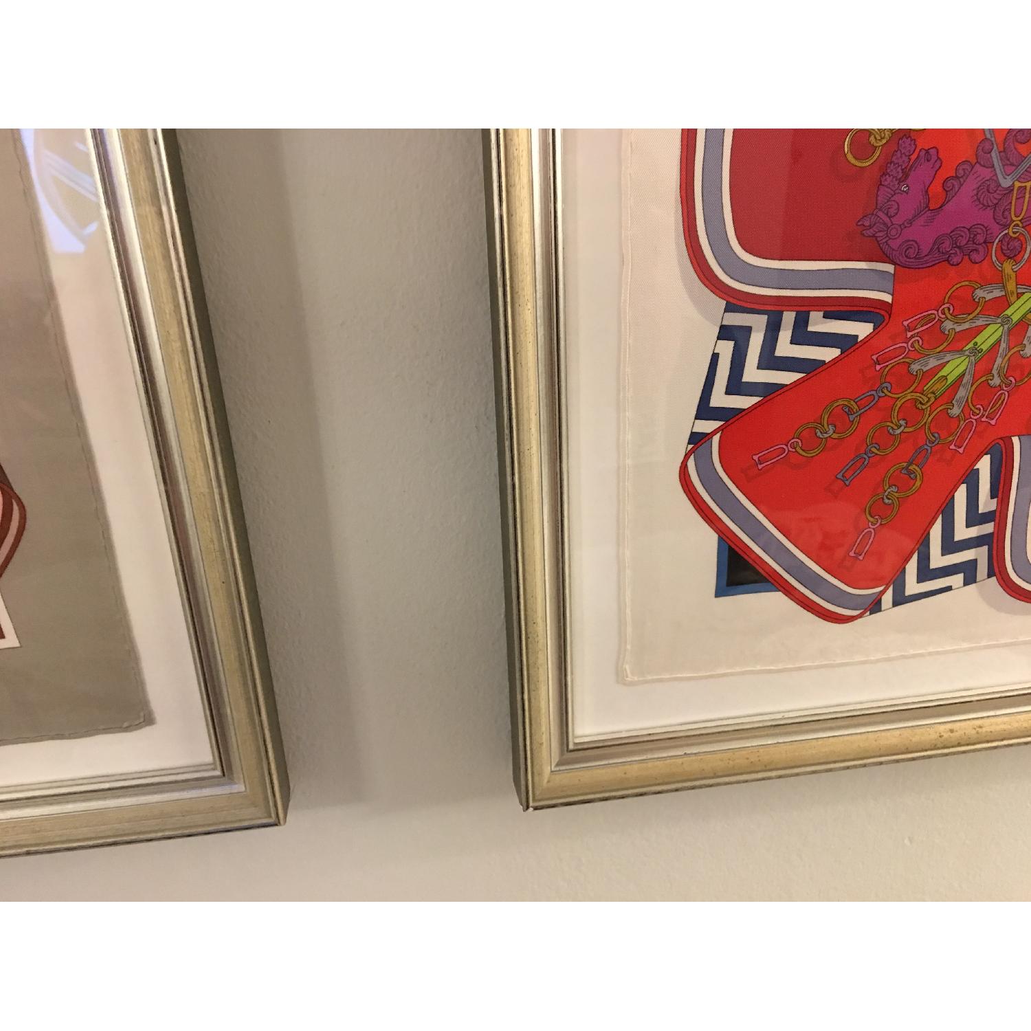 Hermes Framed Scarves Bouquet Sellier - image-7