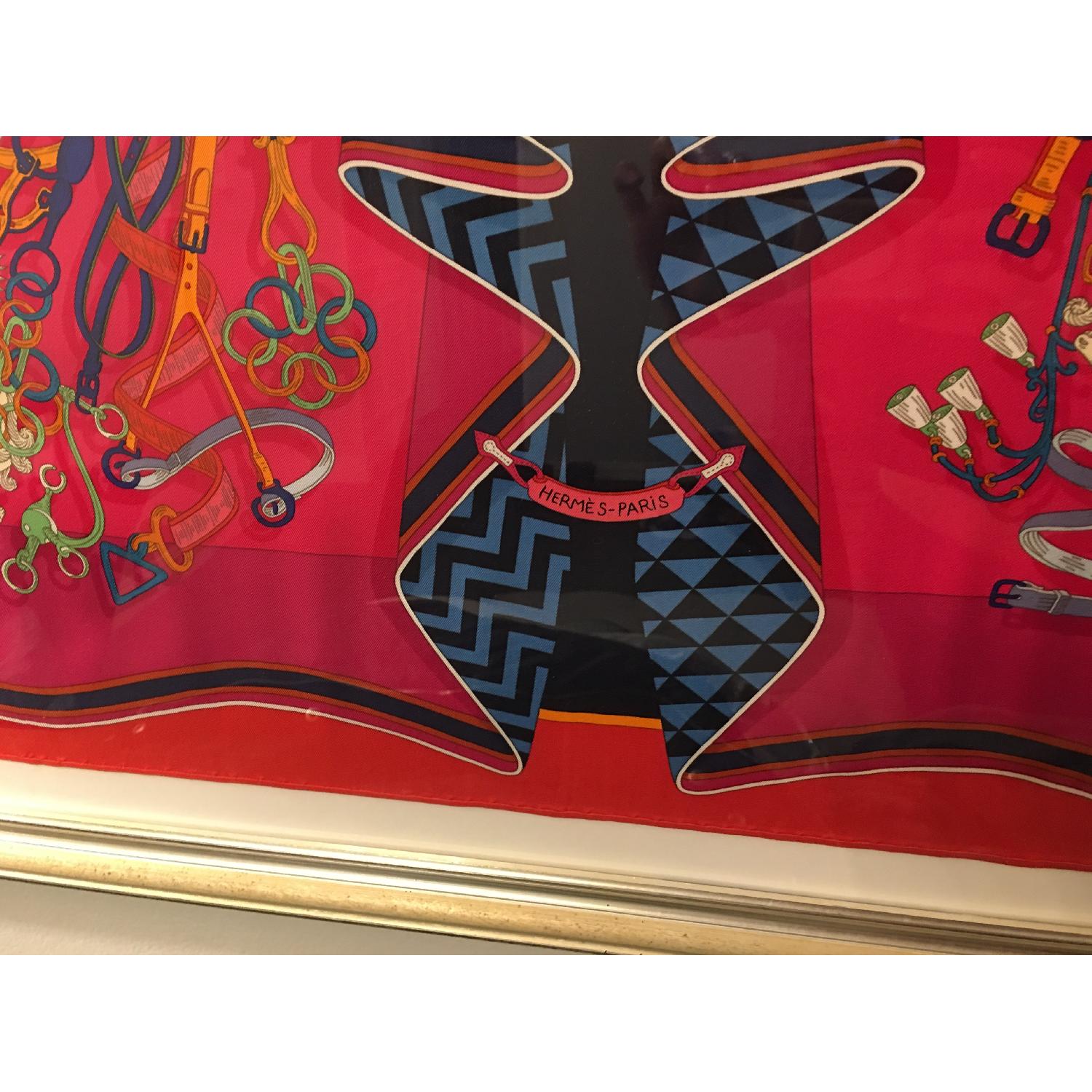 Hermes Framed Scarves Bouquet Sellier - image-9