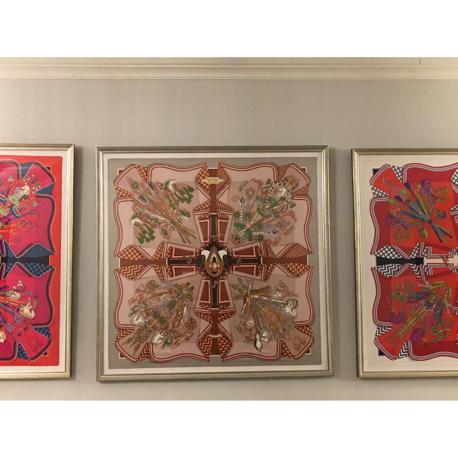 Hermes Framed Scarves Bouquet Sellier - image-15