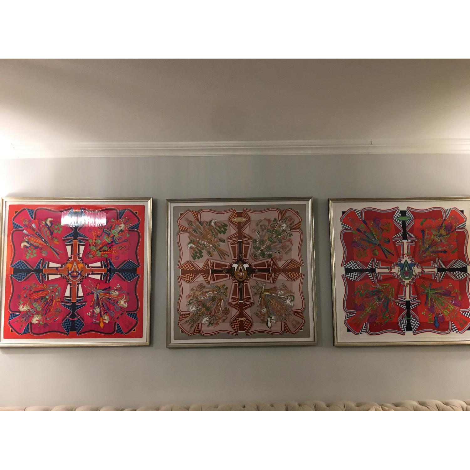 Hermes Framed Scarves Bouquet Sellier - image-16