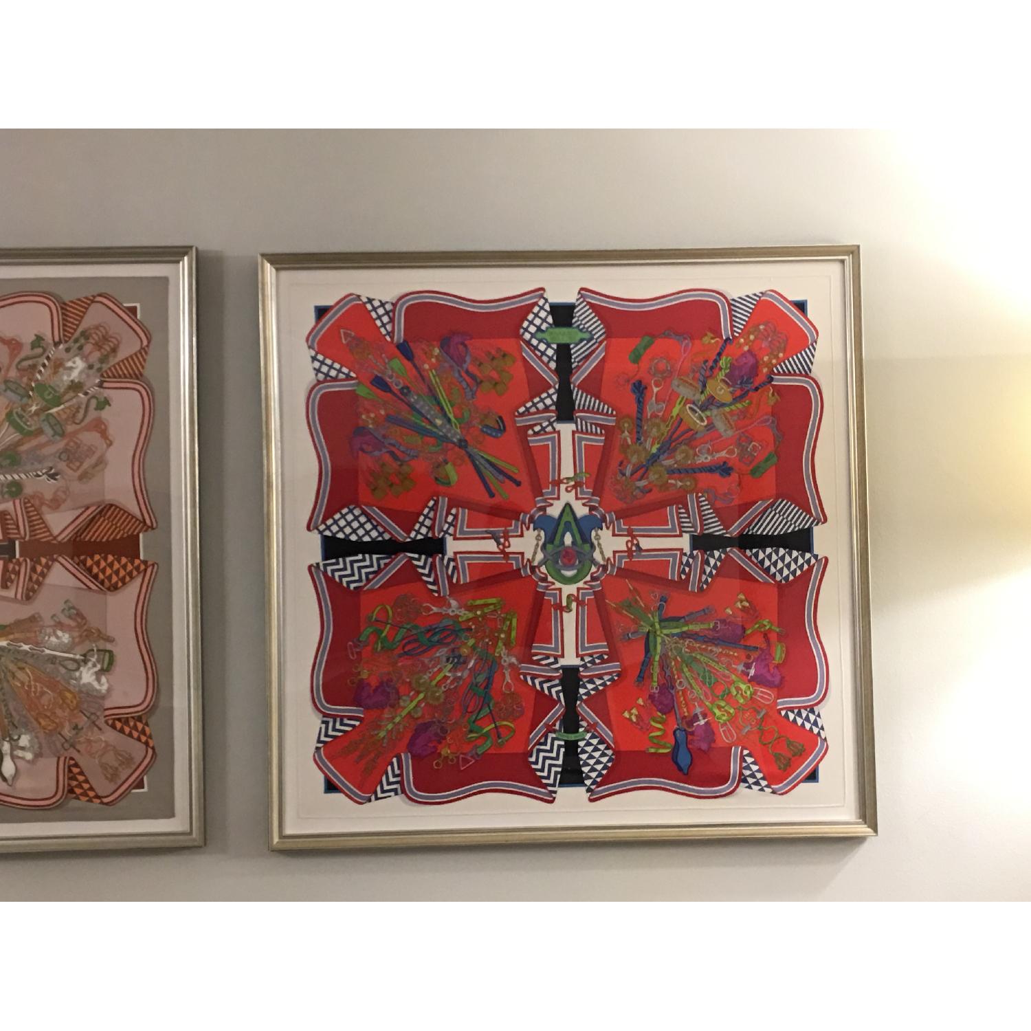 Hermes Framed Scarves Bouquet Sellier - image-18