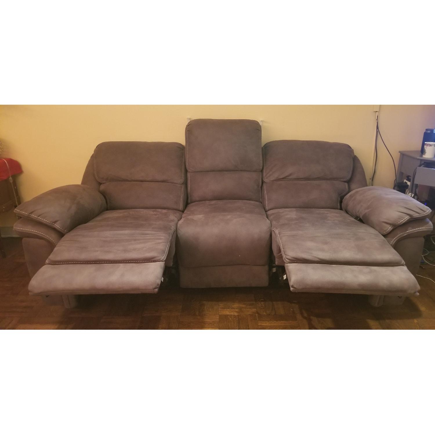Raymour & Flanigan Power Recliner Sofa - AptDeco