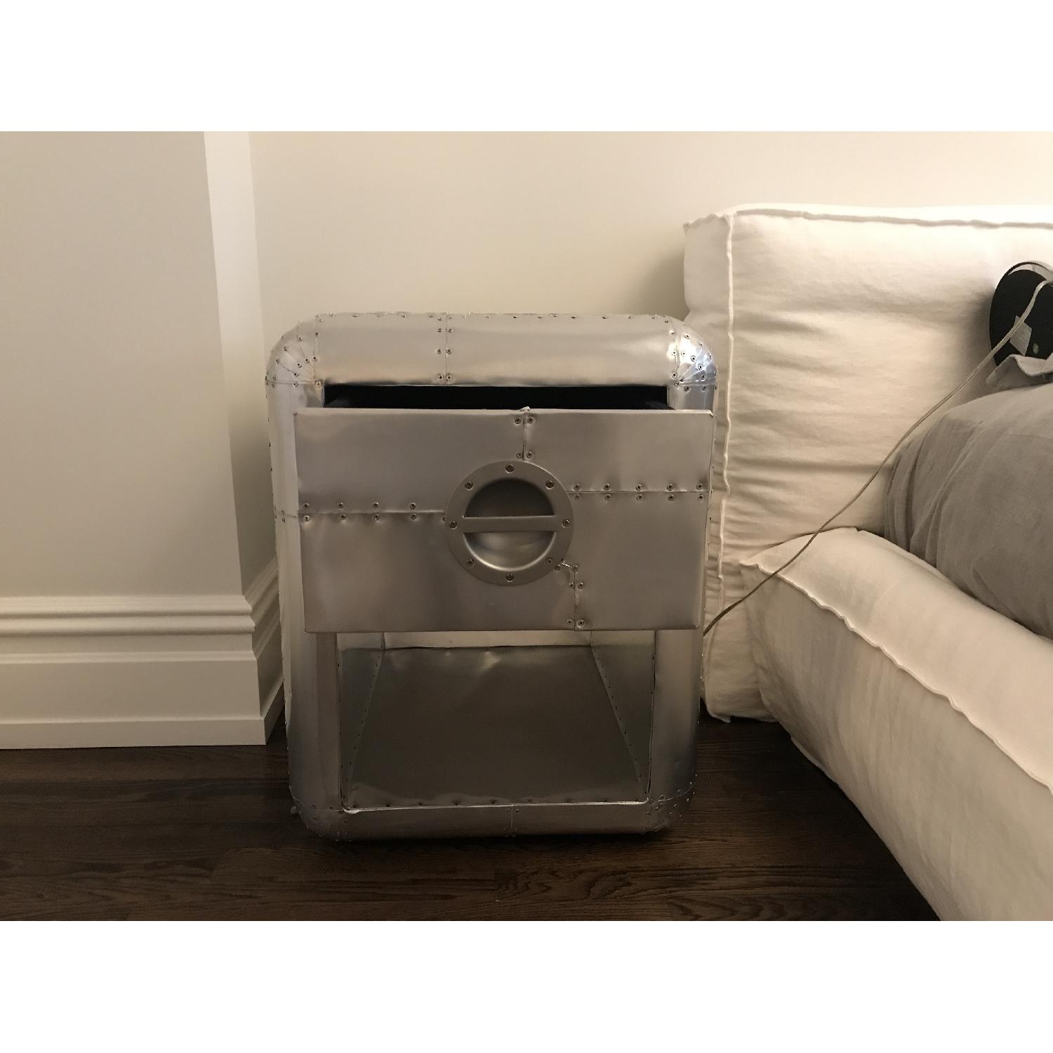 Restoration Hardware Blackhawk 1Drawer Side Tables AptDeco