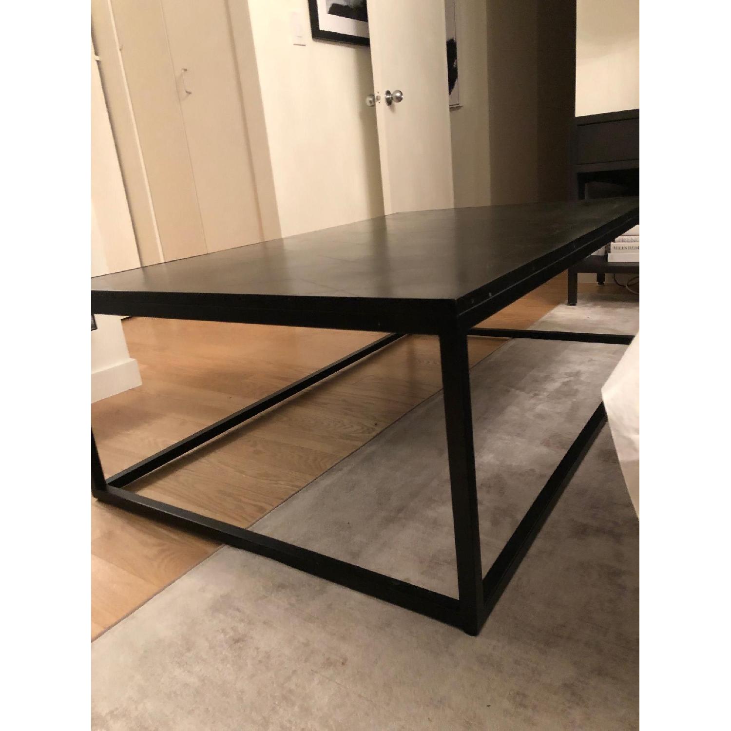 Restoration Hardware Metal Parquet Rectangular Coffee Table - image-2