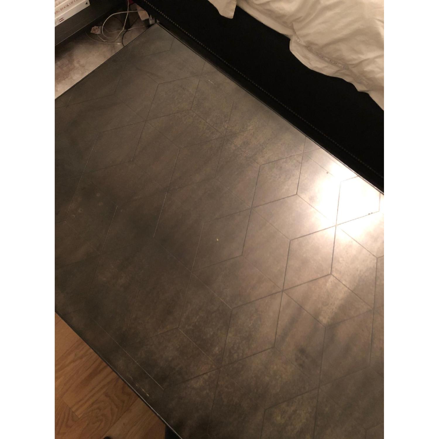 Restoration Hardware Metal Parquet Rectangular Coffee Table - image-5
