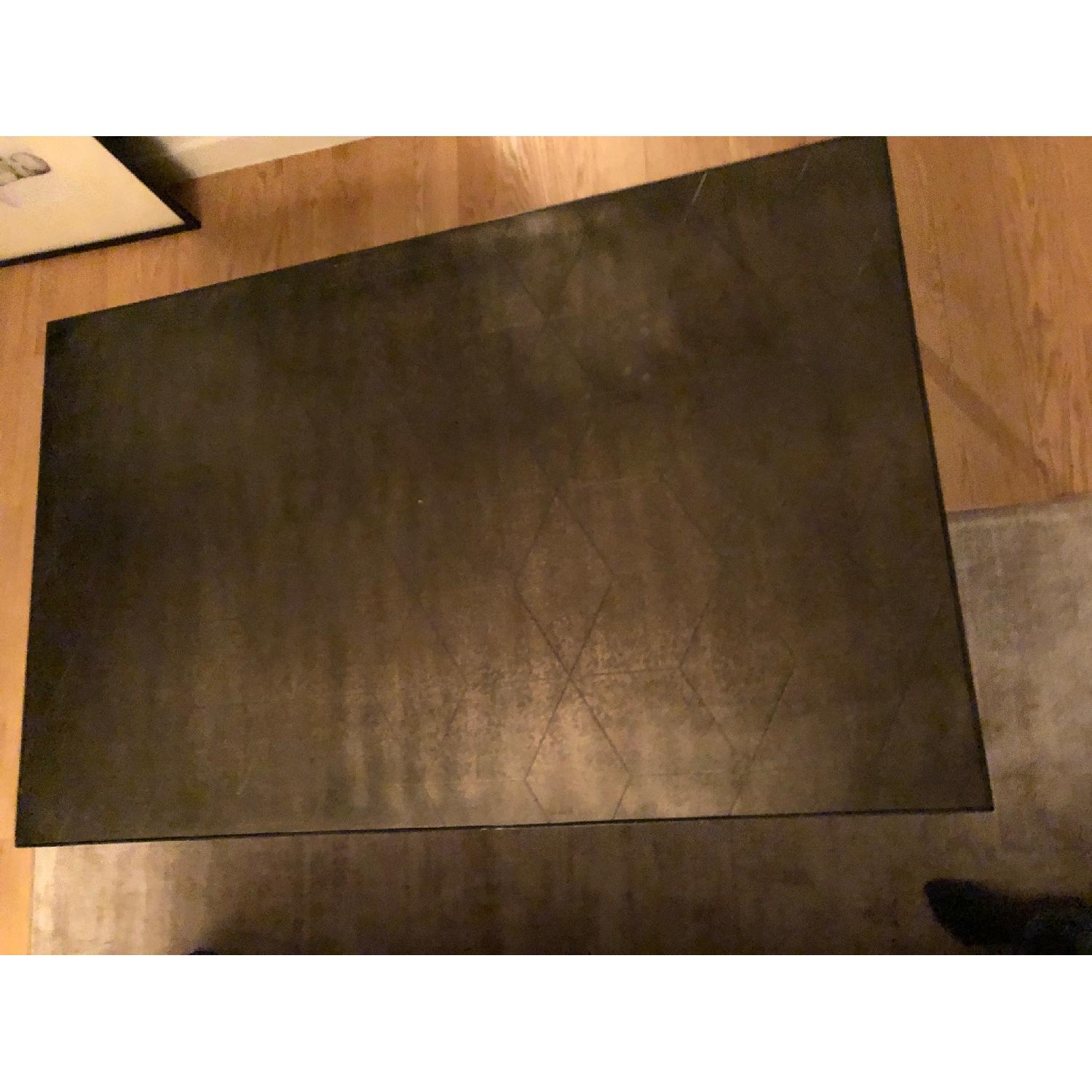Restoration Hardware Metal Parquet Rectangular Coffee Table - image-6