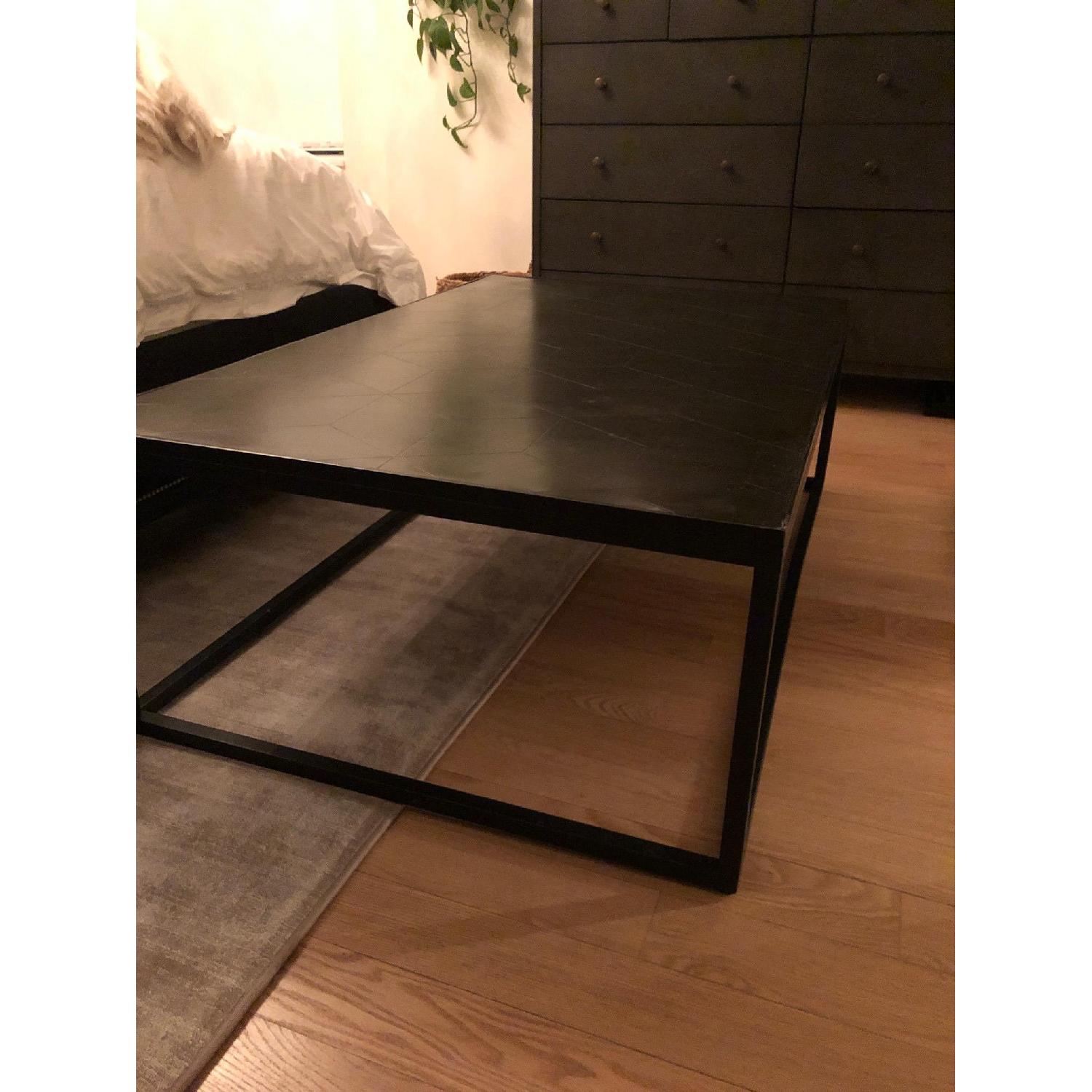 Restoration Hardware Metal Parquet Rectangular Coffee Table - image-8