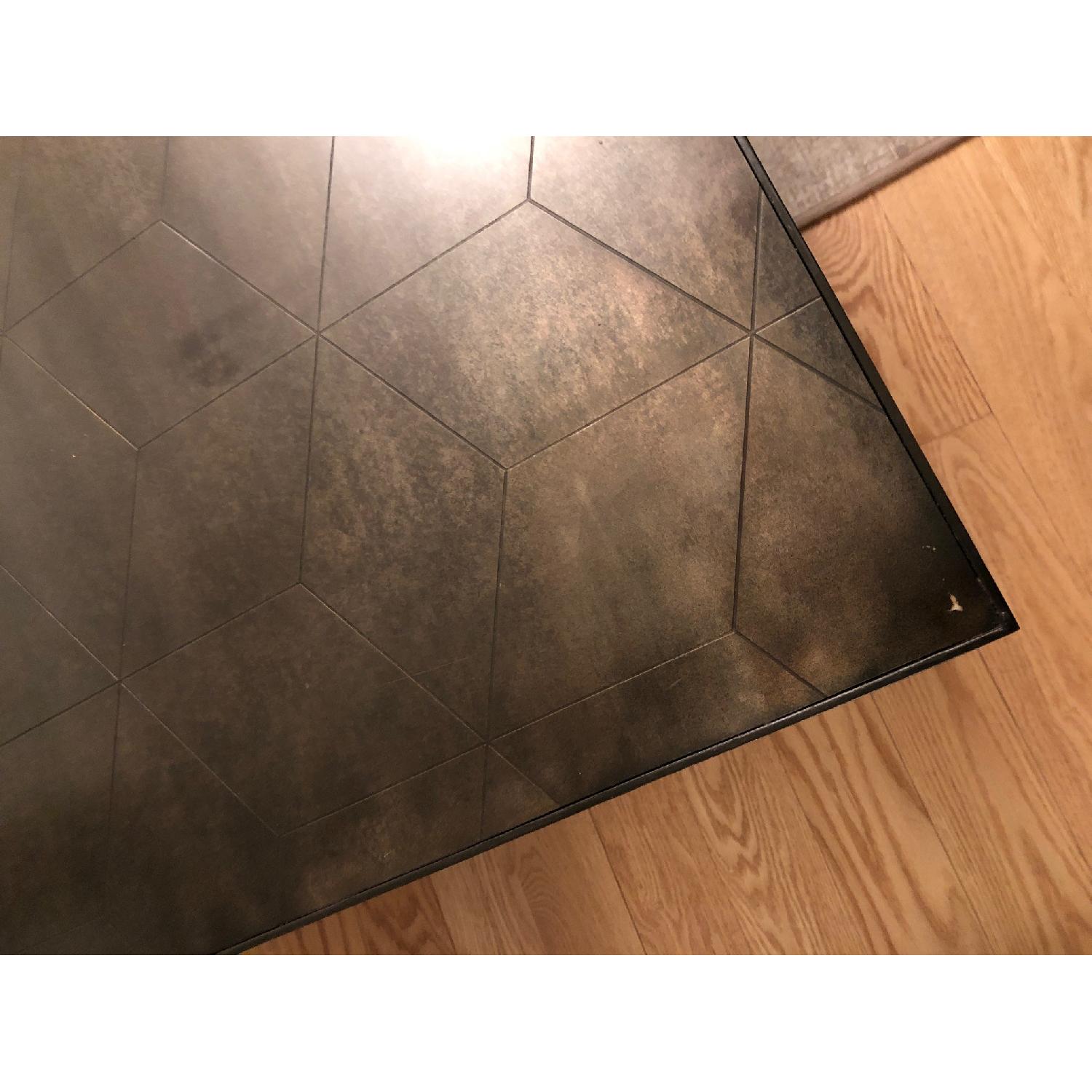 Restoration Hardware Metal Parquet Rectangular Coffee Table - image-10