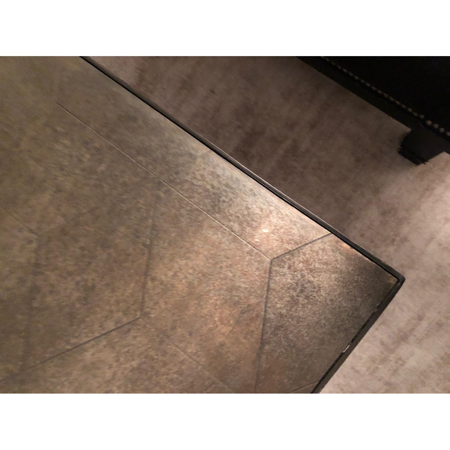 Restoration Hardware Metal Parquet Rectangular Coffee Table - image-11