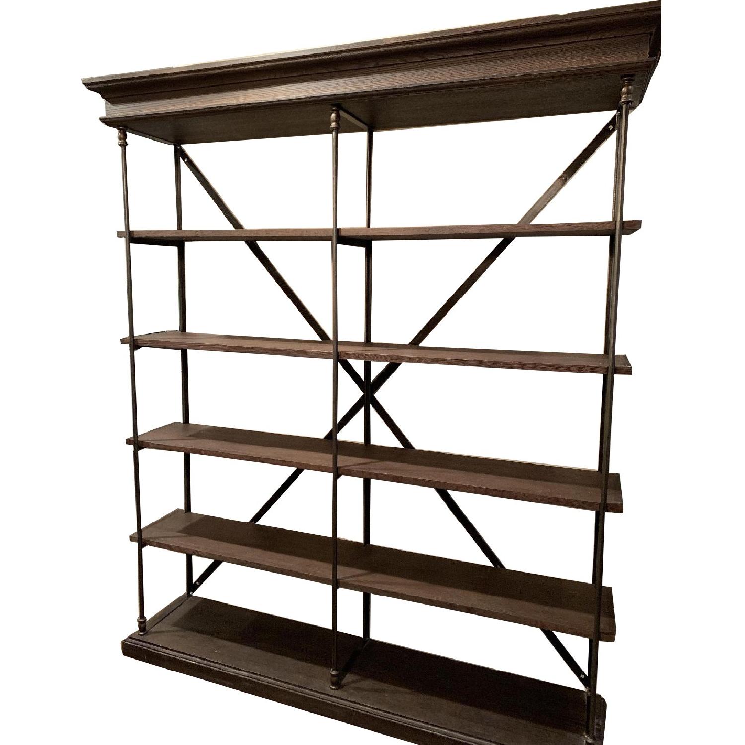 Restoration Hardware Double Shelving Bookshelf AptDeco