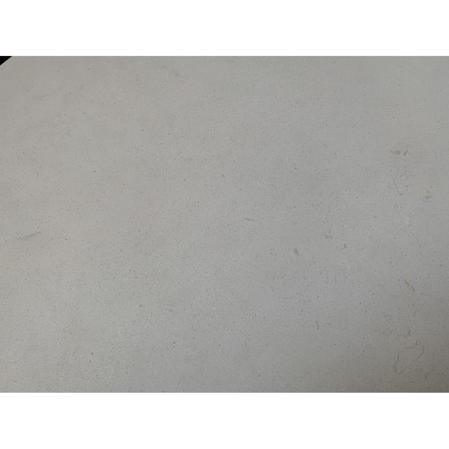 Crate & Barrel Era Limestone Round Coffee Table - image-2