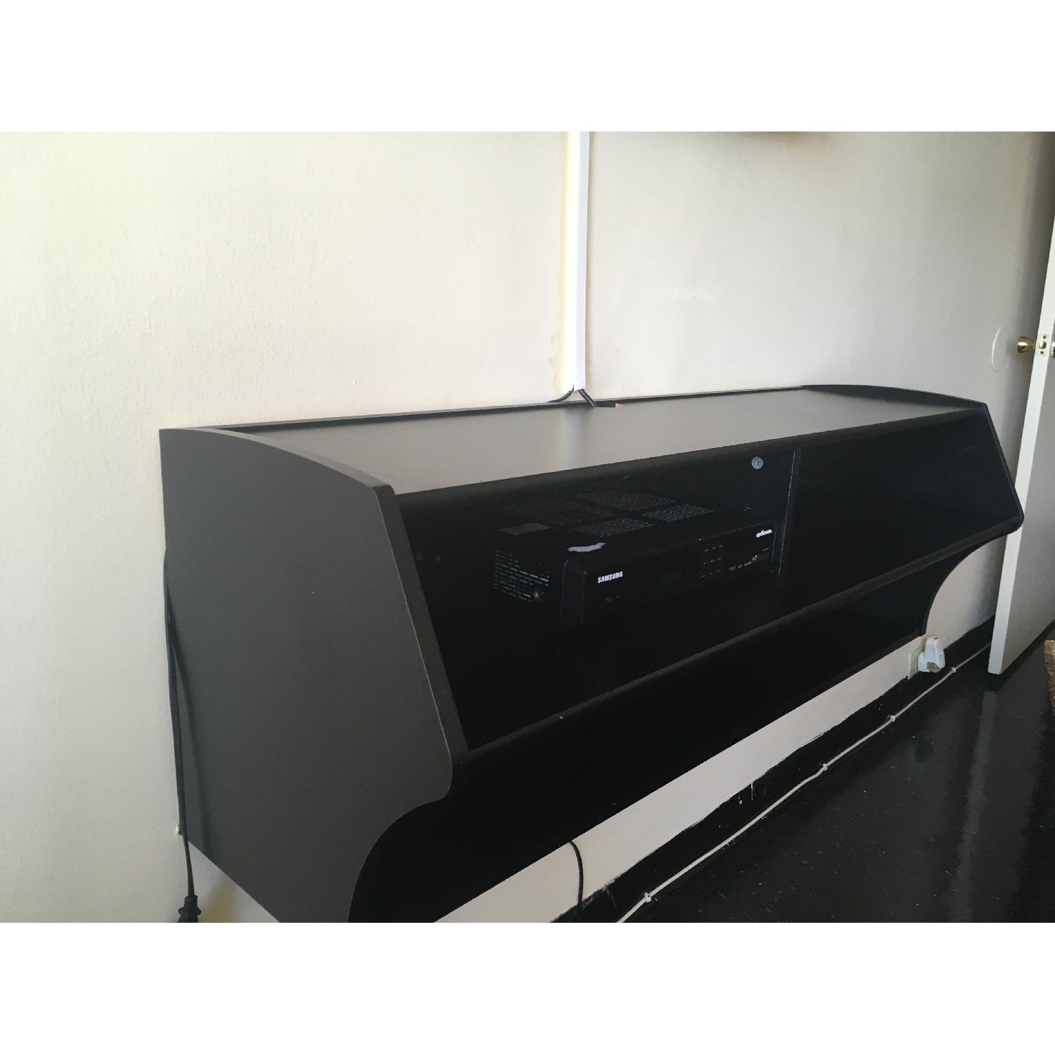 Prepac Manufacturing Prepac Manufacturing Floating Audio/Visual Black Console - AptDeco