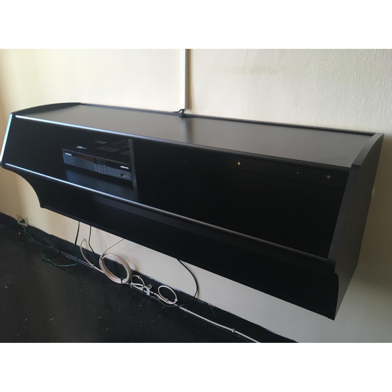 Prepac Manufacturing Prepac Manufacturing Floating Audio/Visual Black Console - AptDeco