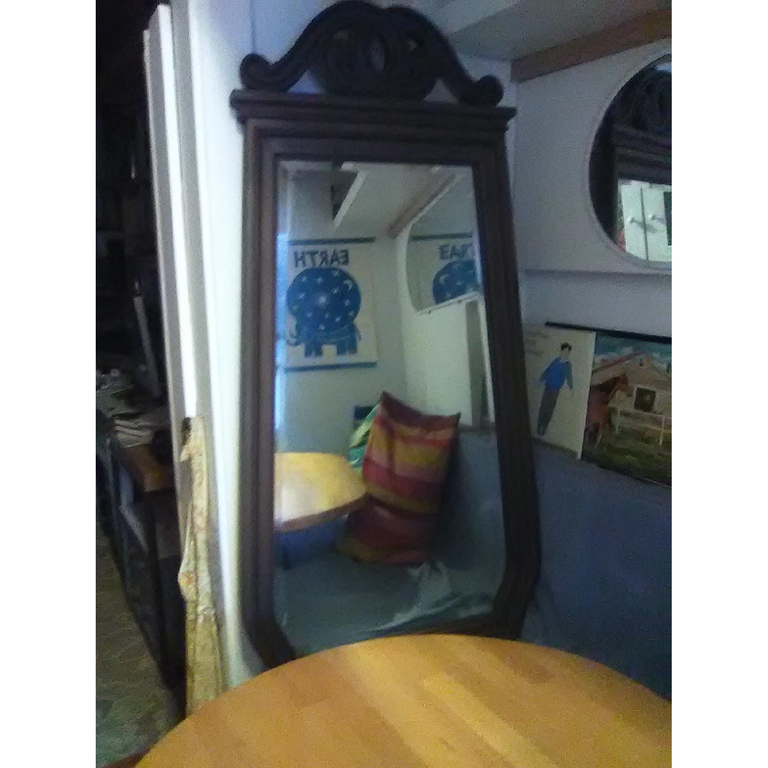 Carved Wood Celtic Mirror - image-2