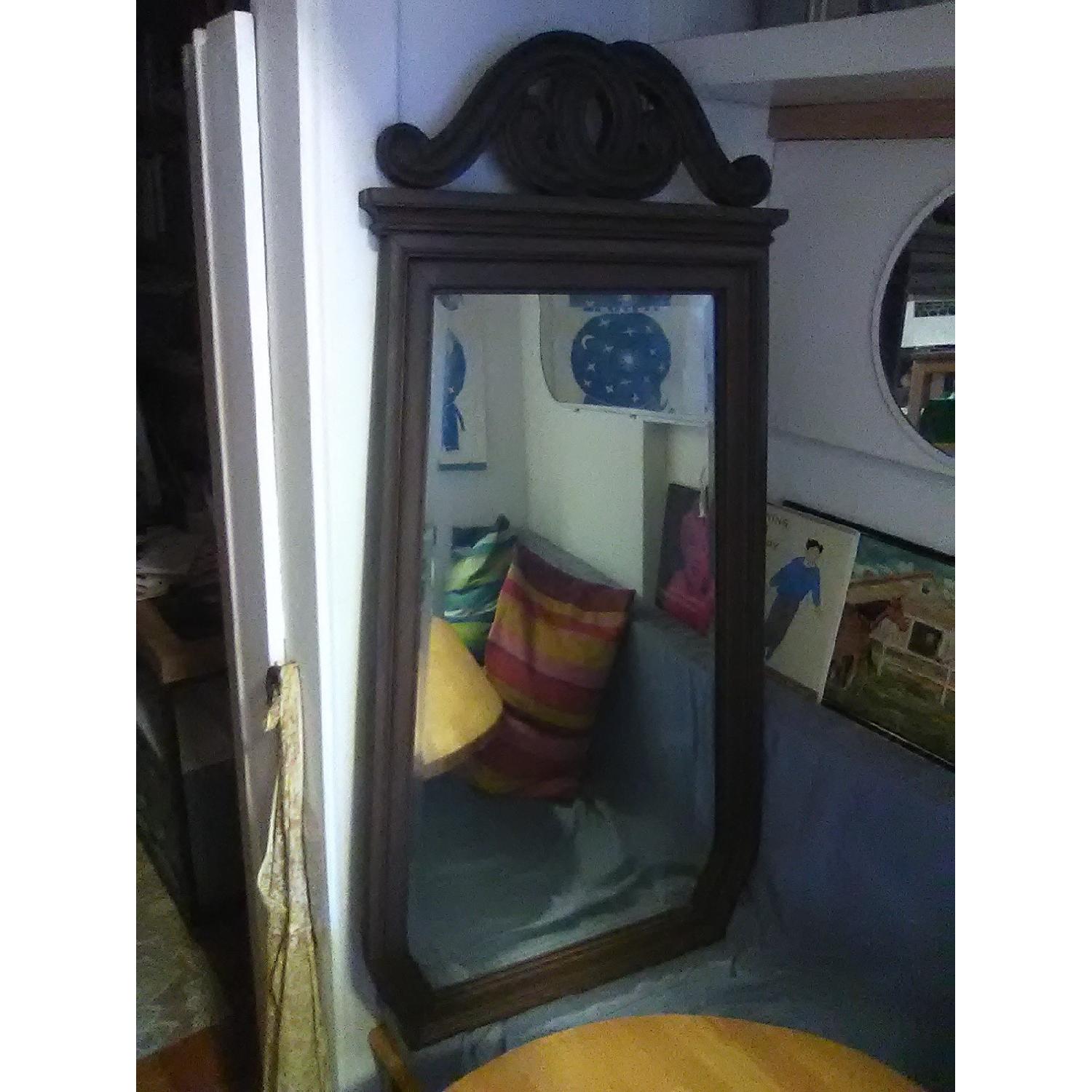 Carved Wood Celtic Mirror - image-3