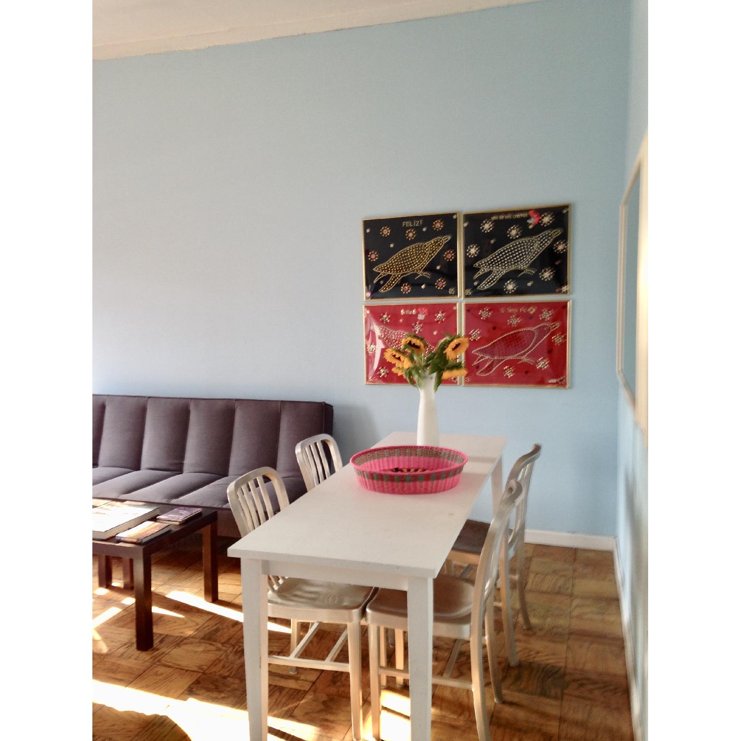 White Wood Dining Table - image-2