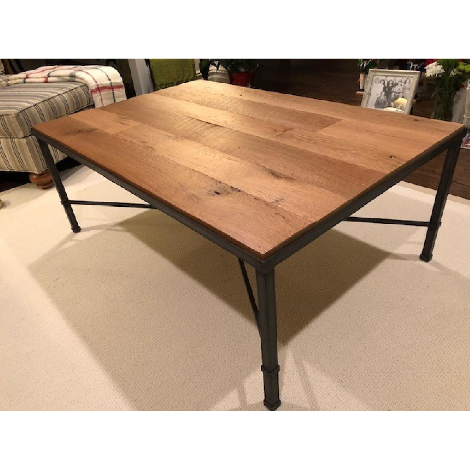 Ethan Allen Reclaimed Oak Coffee Table - image-4