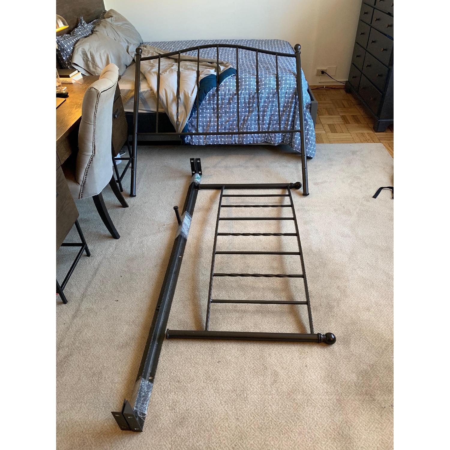 Pottery Barn Wrought Iron Full Size Bed Frame - image-4