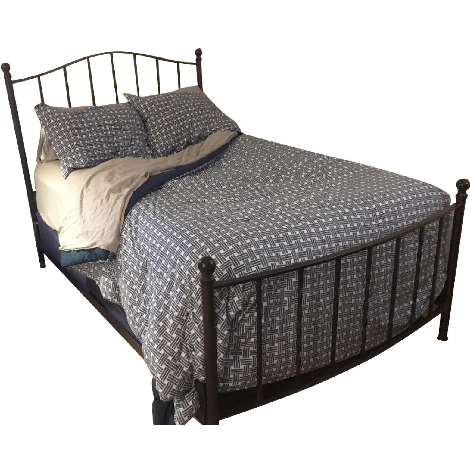 Pottery Barn Wrought Iron Full Size Bed Frame - image-0