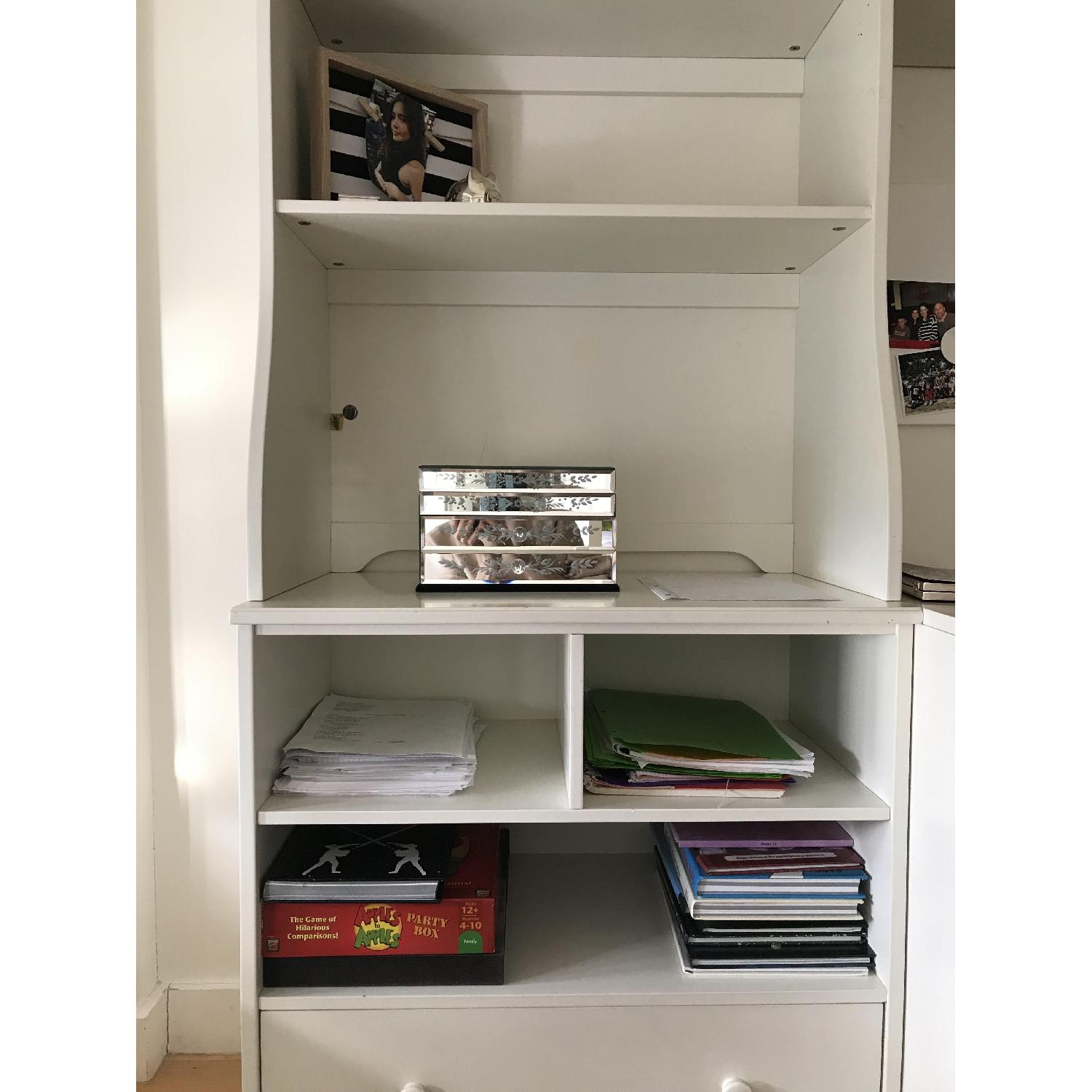 Pottery Barn Shelf Unit w/ Desk - image-2