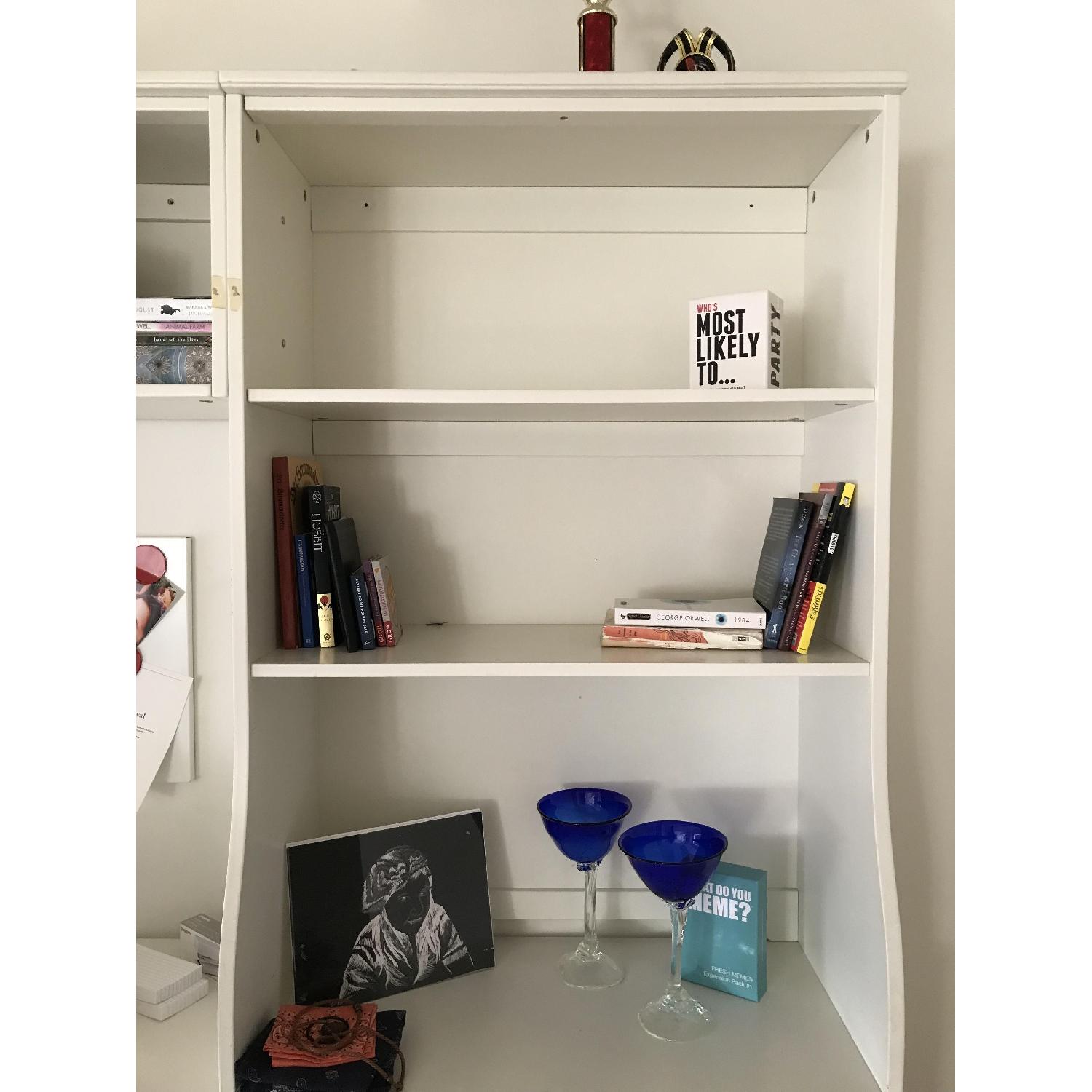 Pottery Barn Shelf Unit w/ Desk - image-3