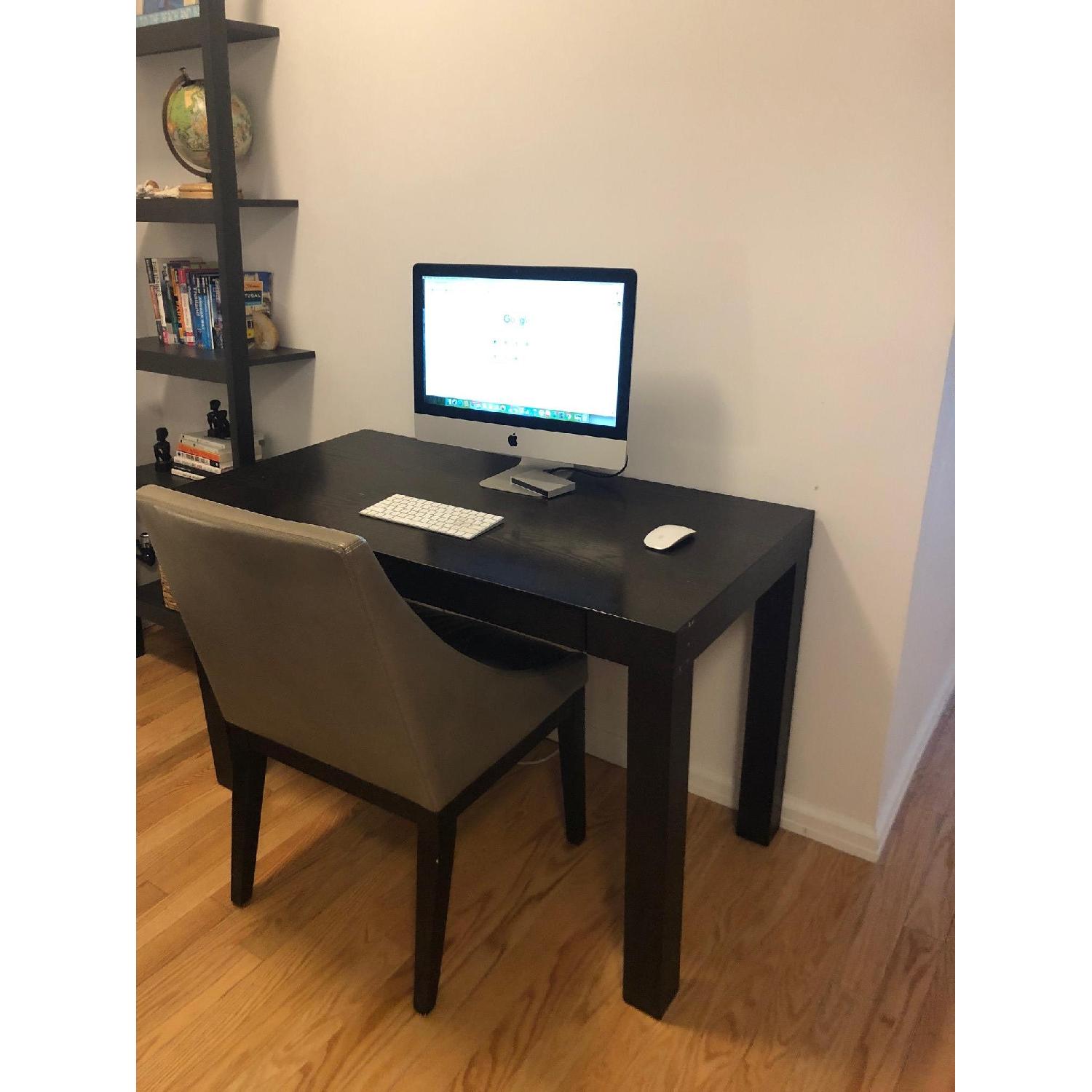 West Elm Parsons Desk in Charcoal - image-3