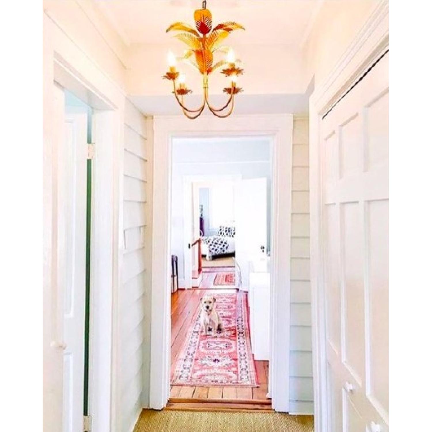 Pottery Barn Teen Gold Palm Chandelier - image-3