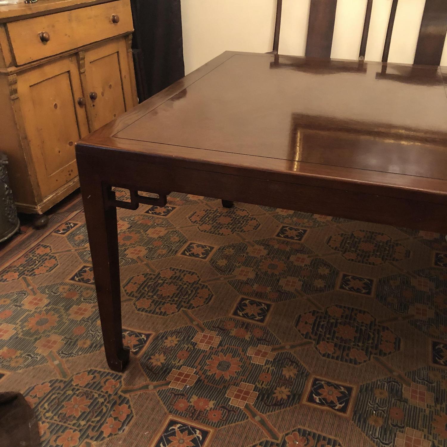 Baker Asian Far East Dining Table w/ 6 Chairs - image-1