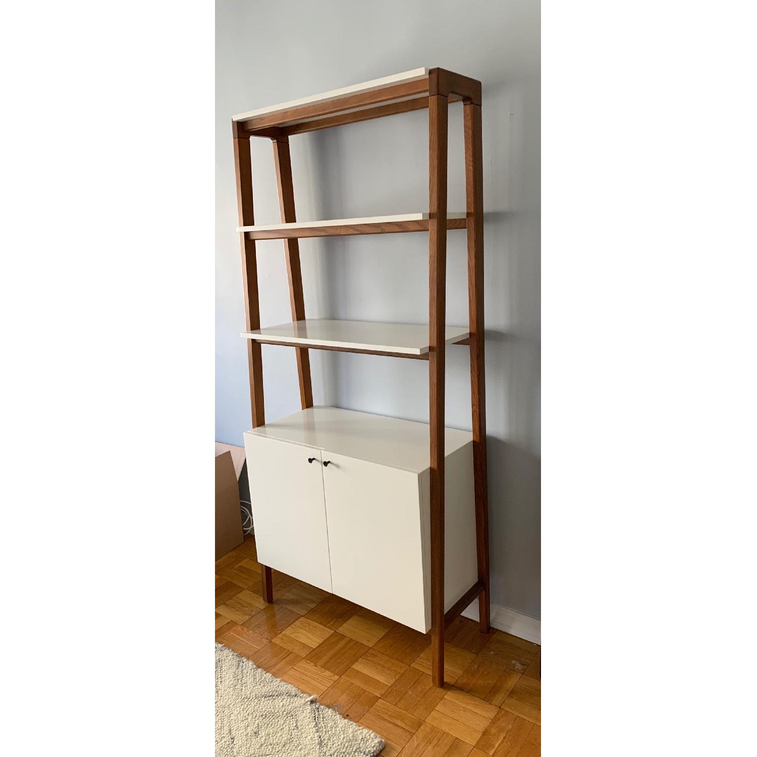 West Elm Modern Cabinet Bookcase - image-2