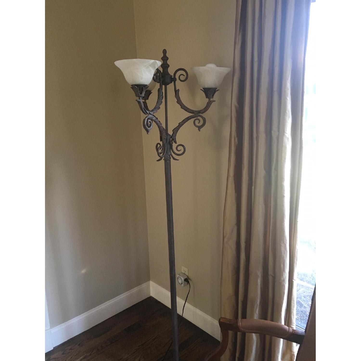 Antique Style Floor Lamp w/ 3 Lights - image-6