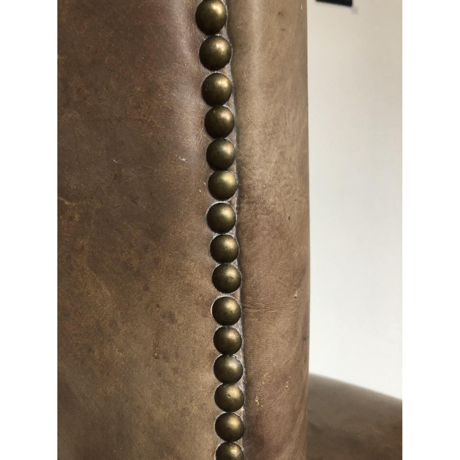 Restoration Hardware Adele Leather Dining Chairs - image-6