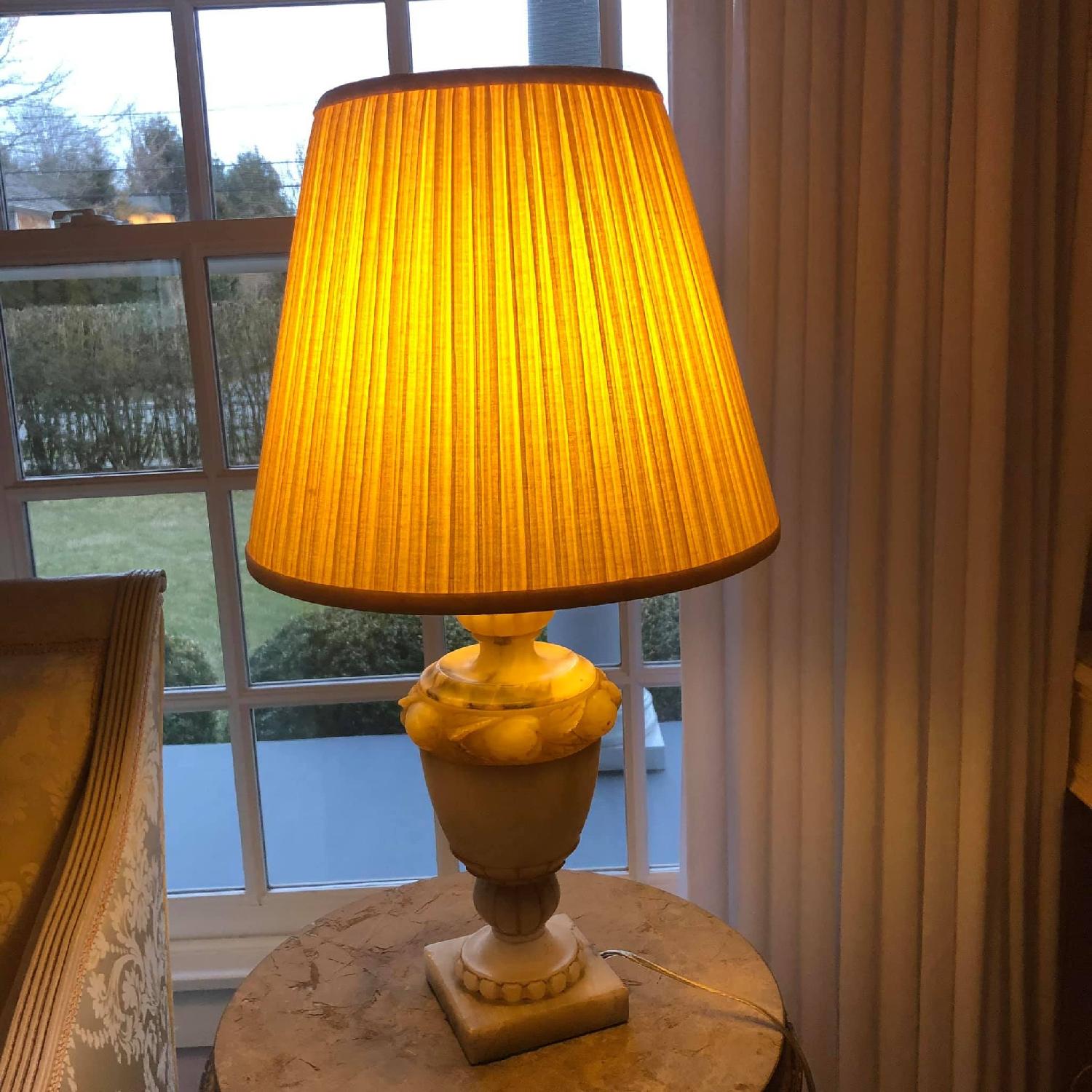Antique Marble Table Lamps - image-4