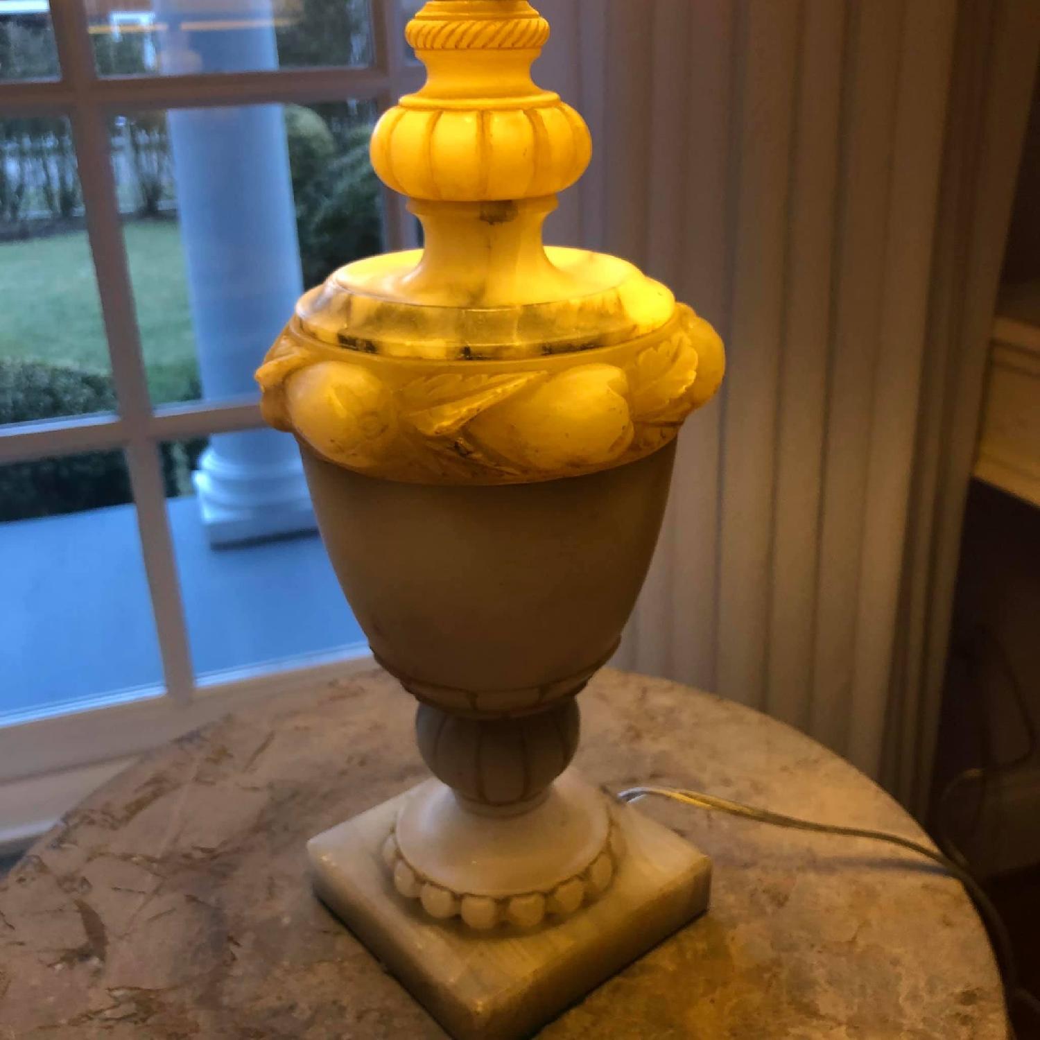 Antique Marble Table Lamps - image-5