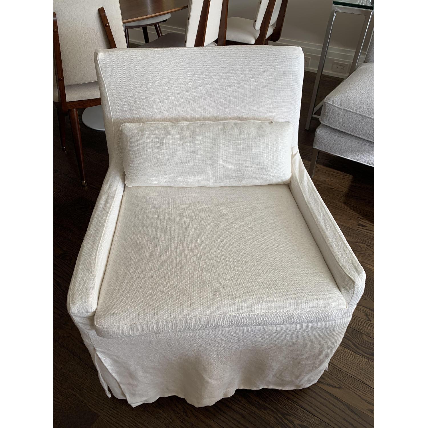 Restoration Hardware Slipcovered Chair - image-1