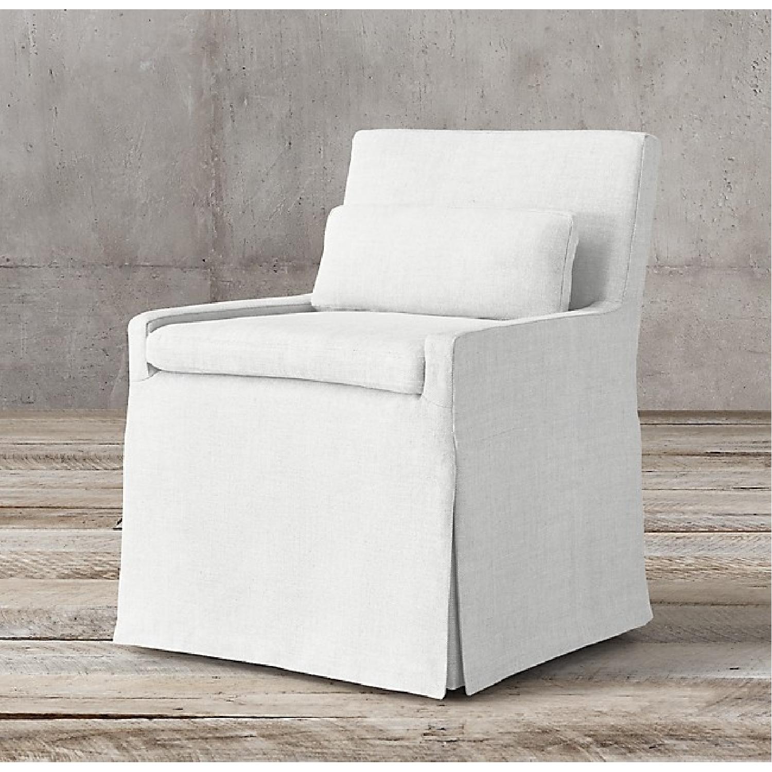 Restoration Hardware Slipcovered Chair - image-5