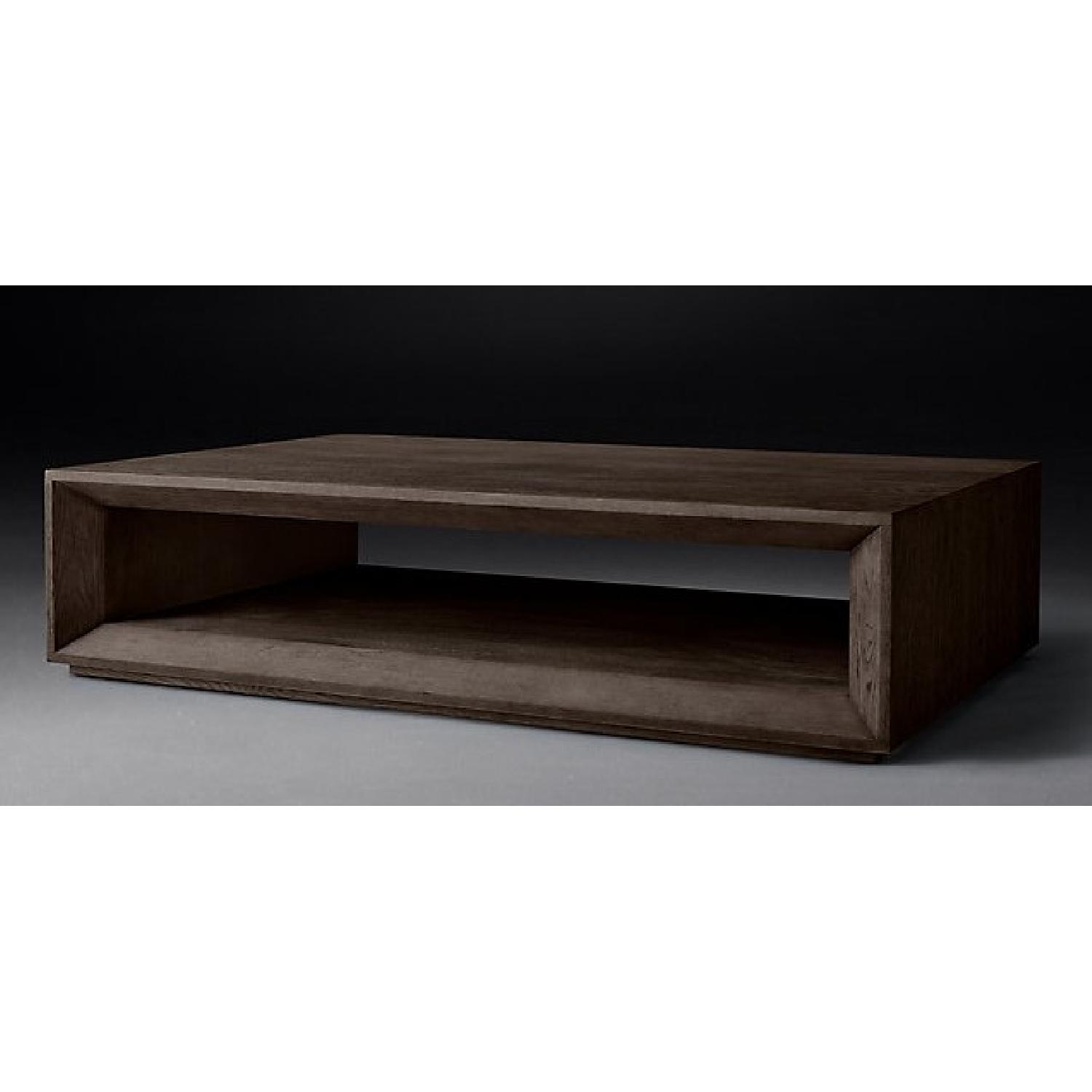 Restoration Hardware Arles Rectangular Open Coffee Table - image-2